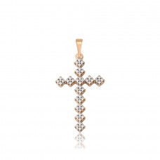 Apzeltīts kulons - krustiņš